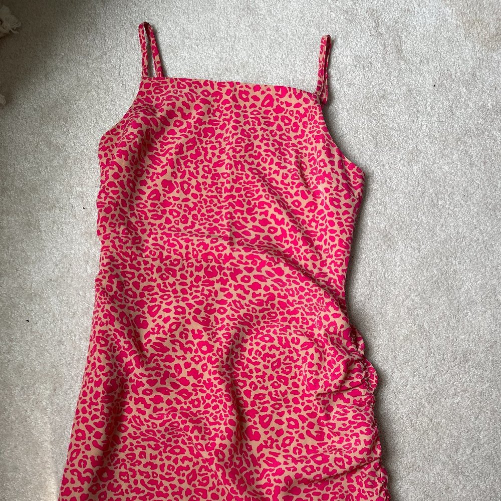 J.O.A Cheetah Print Cocktail Dress